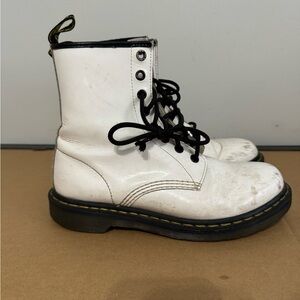 White Dr. Martens. SIZE 8.0 women